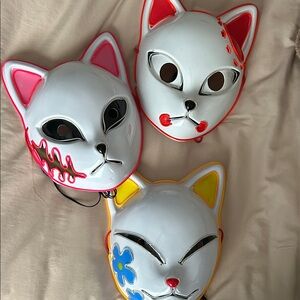 Colorful Cat Masks Set